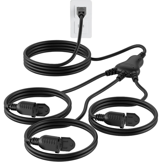 Cable de extensión para exteriores divisor de 1 a 3, calibre 16