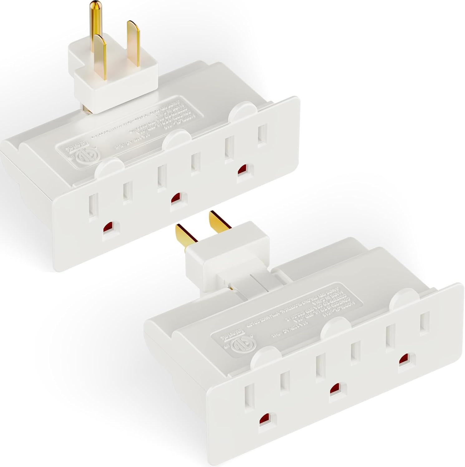 3 Outlet Adapter with 180° Swivel Plug Pack