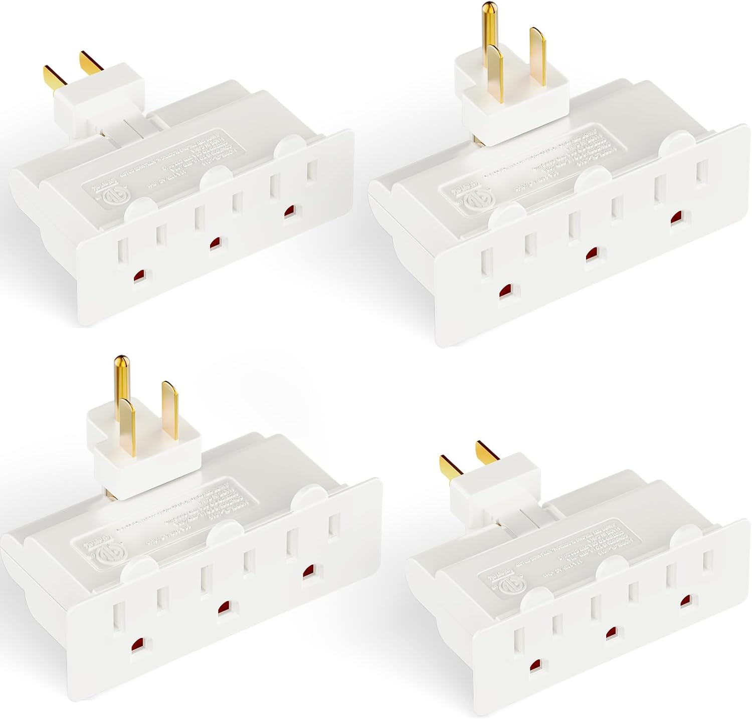 3 Outlet Adapter with 180° Swivel Plug Pack
