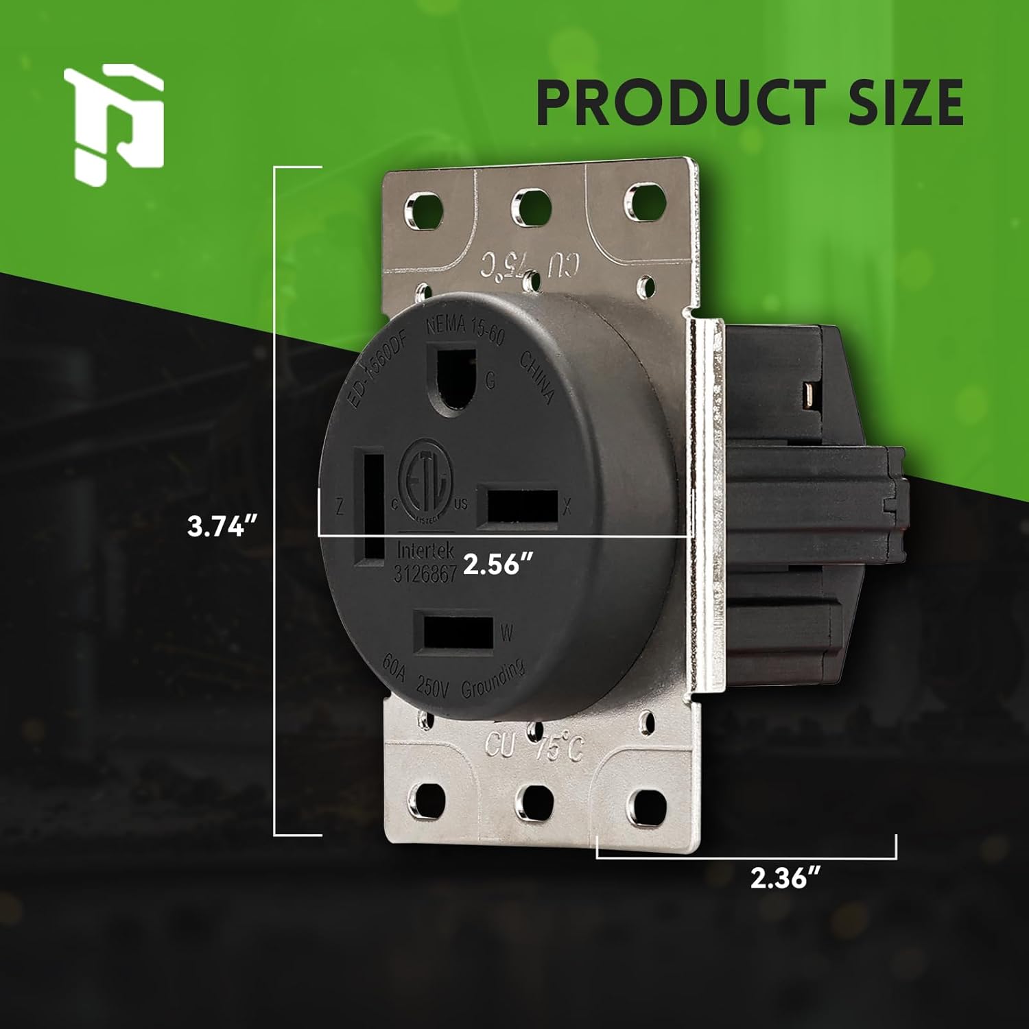 NEMA 15-60R Receptacle Outlet
