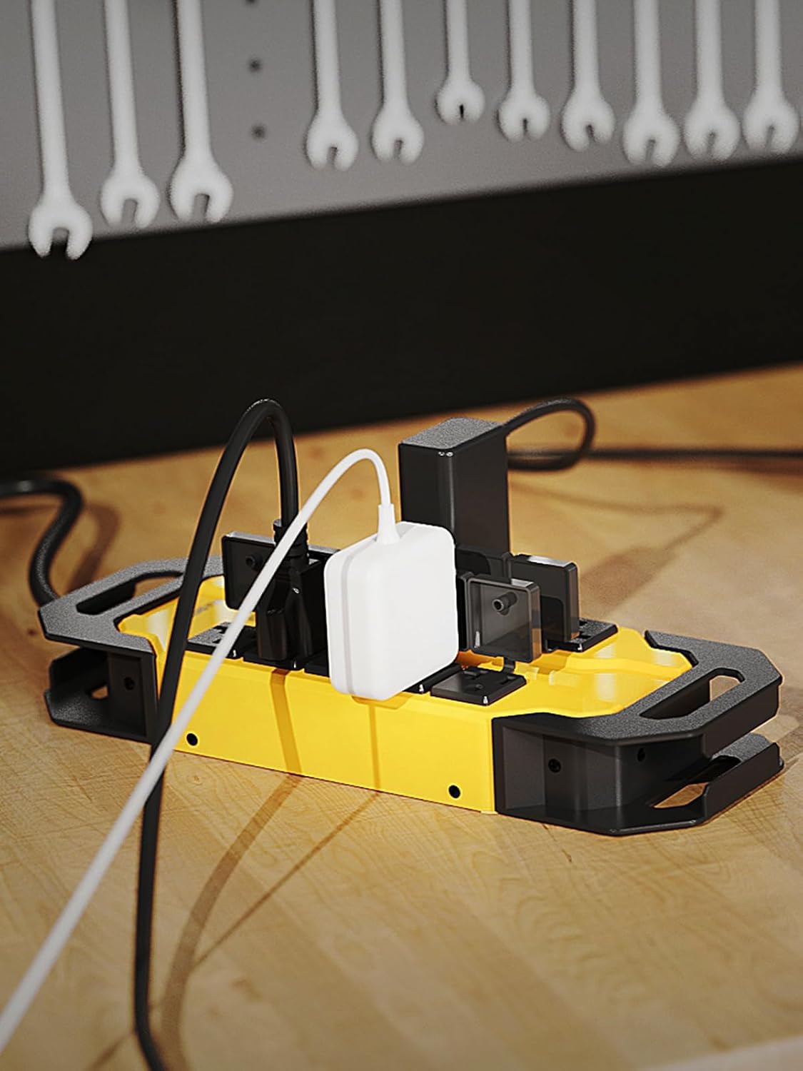 8 Outlets Metal Power Strip, 6FT, 20A, 12/3 AWG