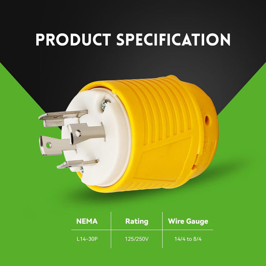 Fiche à verrouillage par rotation NEMA L14-30P