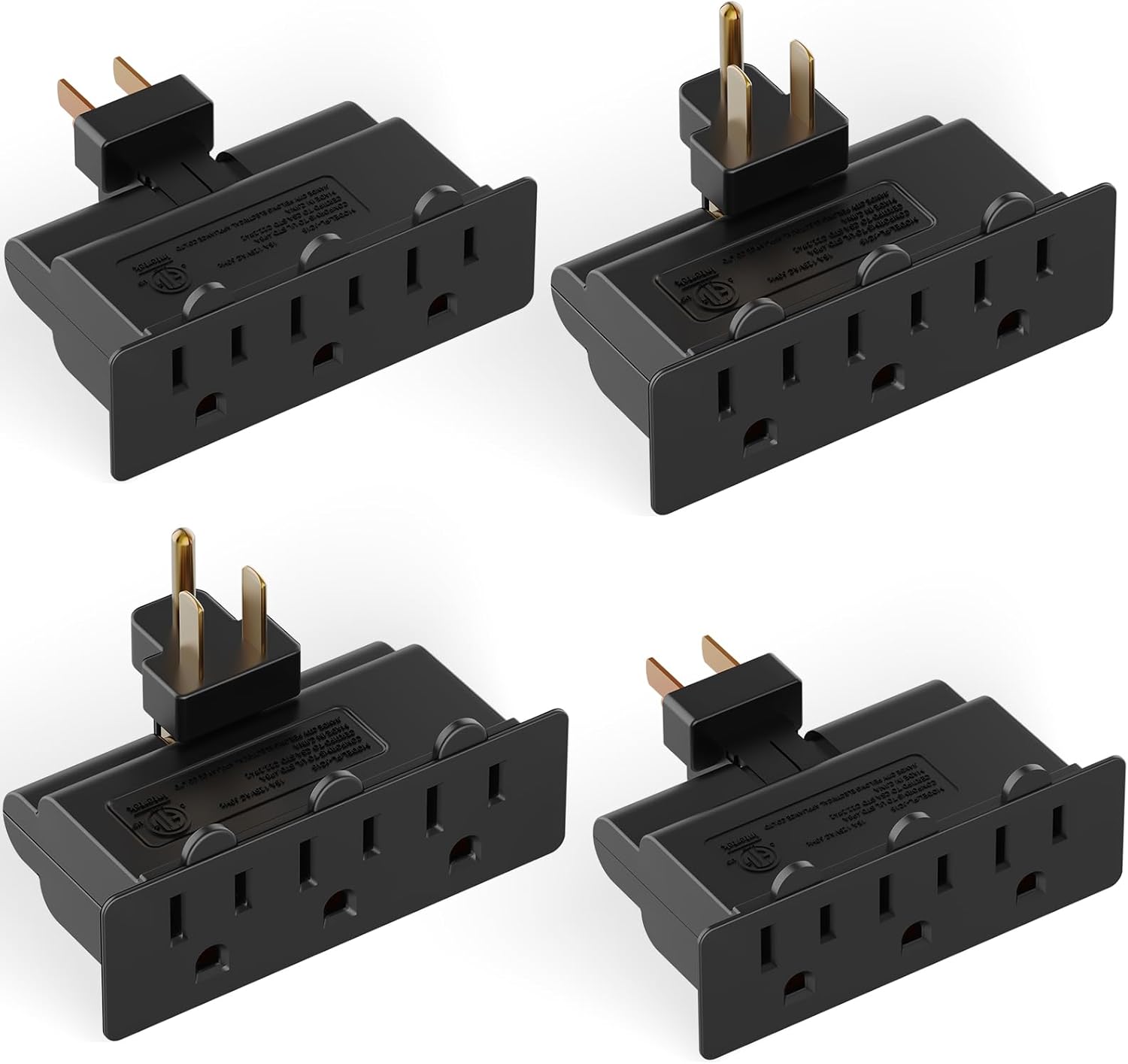 3 Outlet Adapter with 180° Swivel Plug Pack