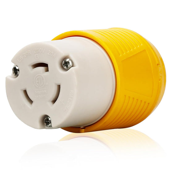 Connecteur à verrouillage par rotation NEMA L6-20C