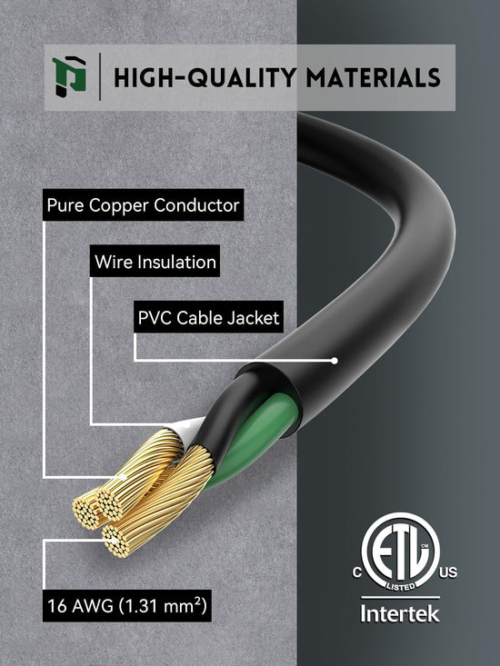 Cable de extensión para exteriores divisor de 1 a 3, calibre 16