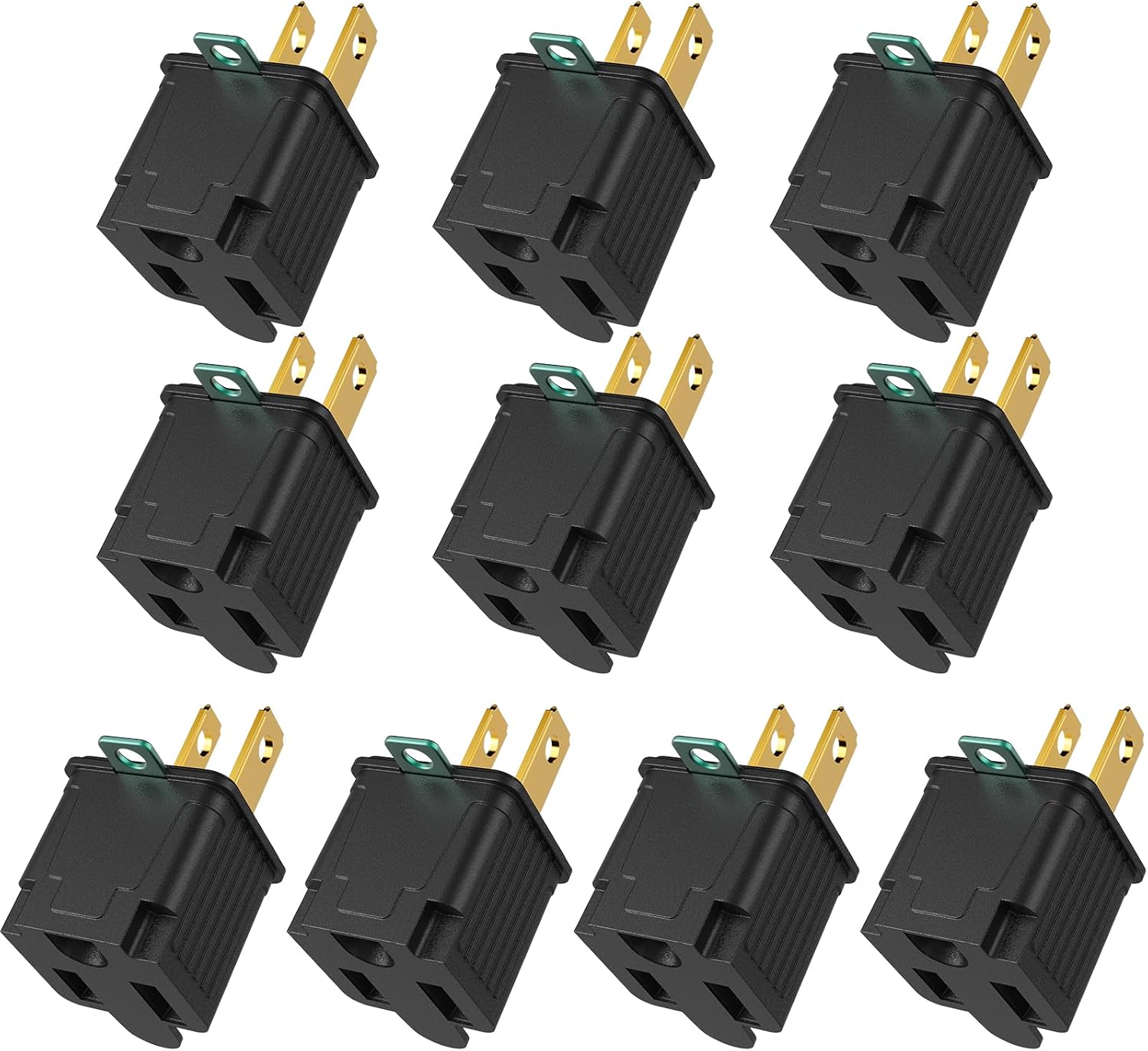 Lot d'adaptateurs pour prises 2 broches vers 3 broches