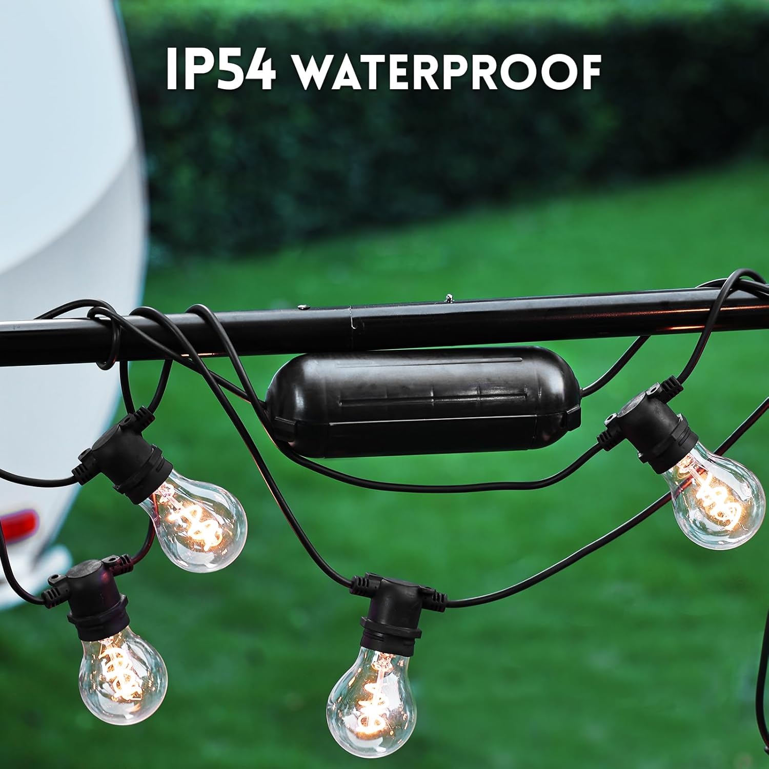 Outdoor Extension Cord and Outdoor Extension Cord Cover, 16AWG, 25FT