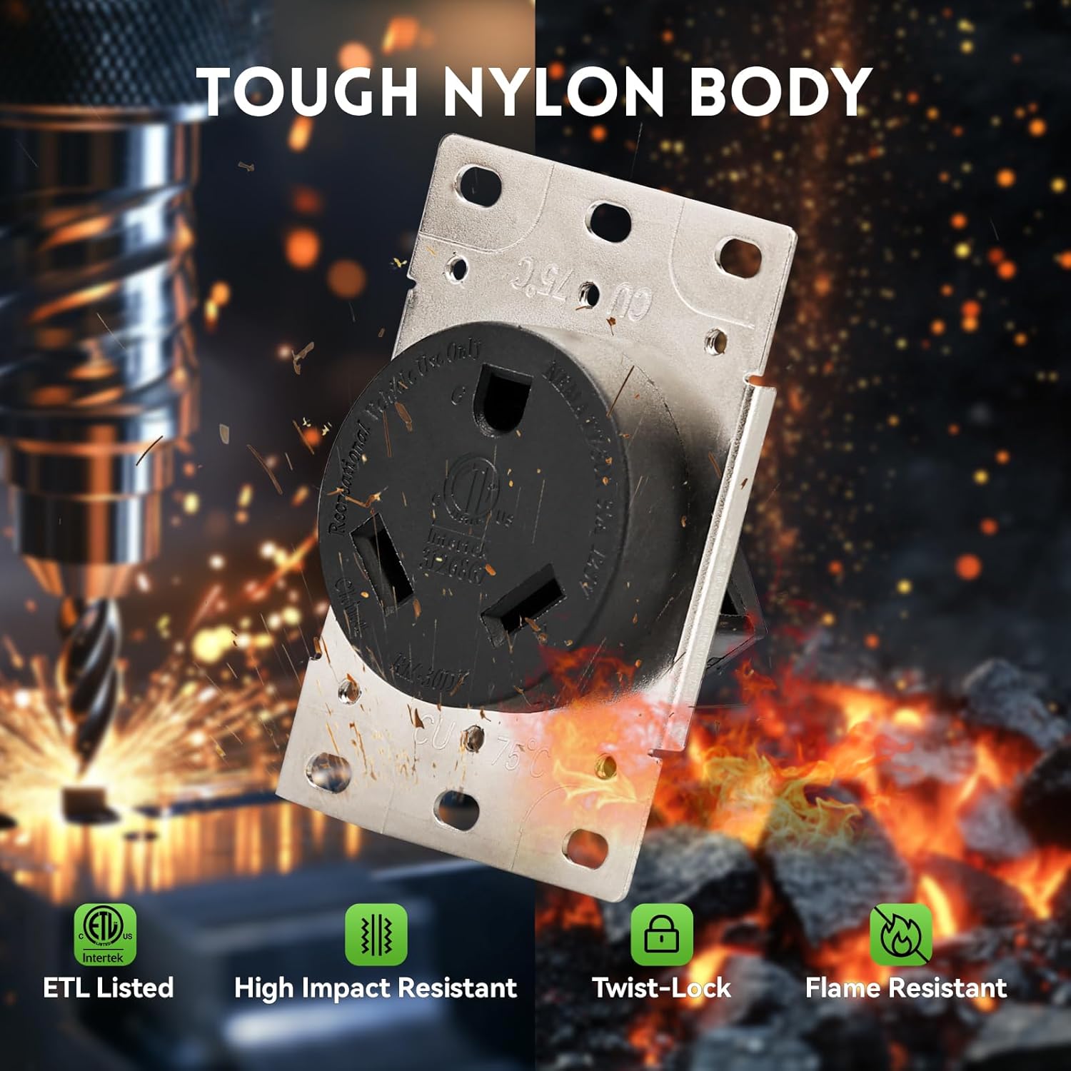 NEMA TT-30R Receptacle Outlet
