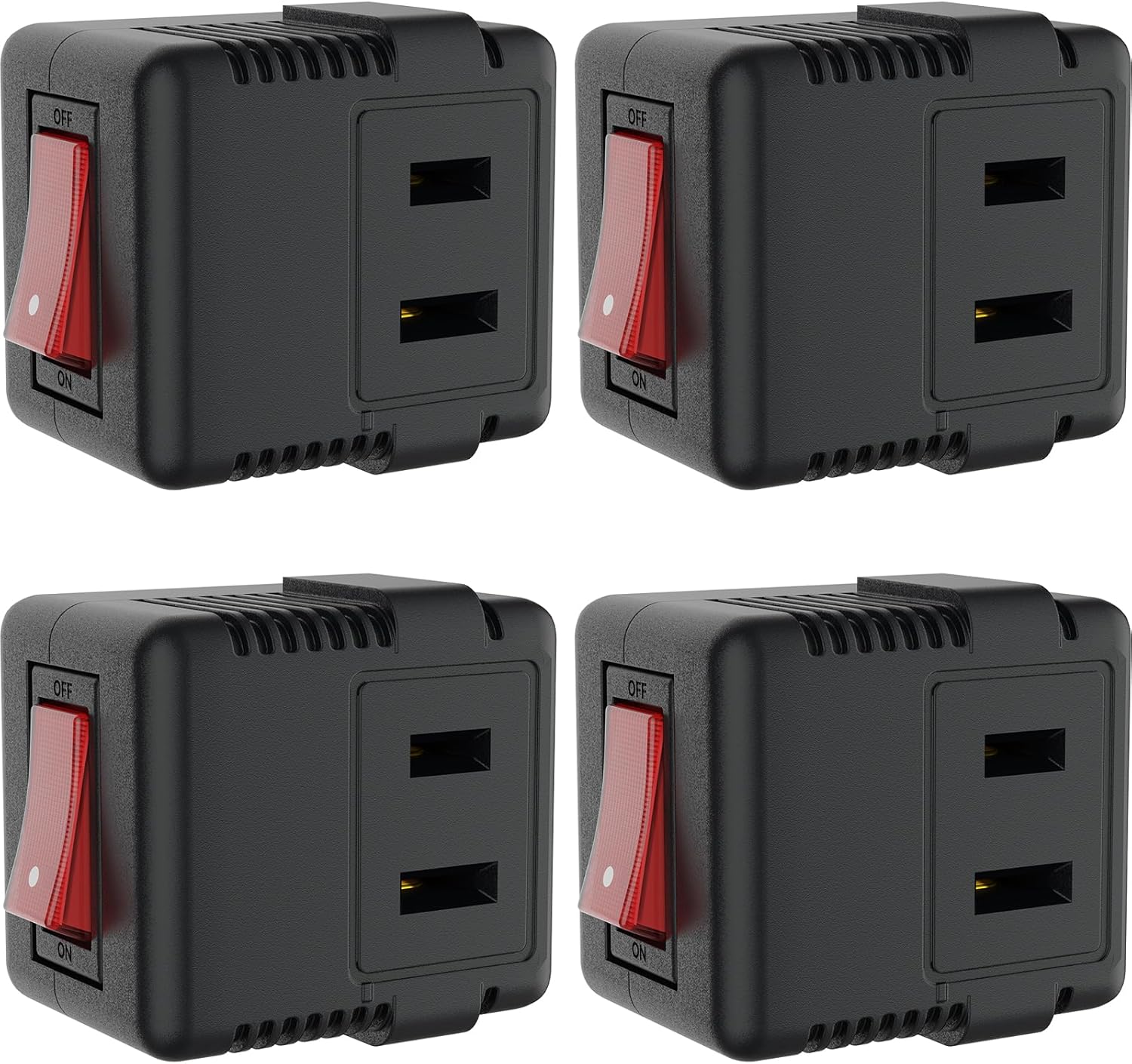 Interruptor de tomacorriente simple de 2 clavijas