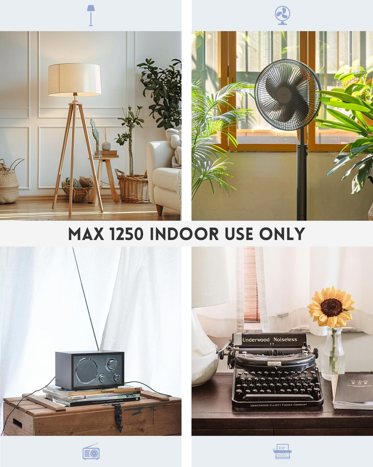 Replacement Power Cord,18 Gauge, 2 Prong, 10A, 8 FT,