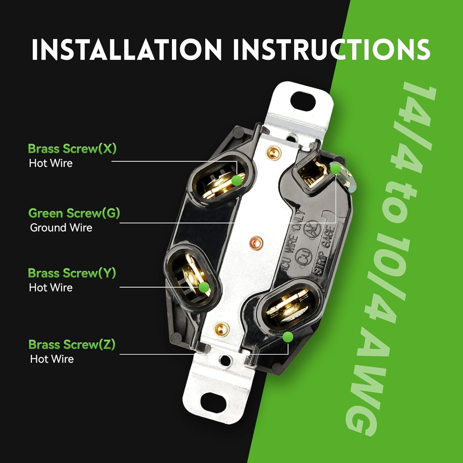 NEMA L15-20R Flush Mounting Locking Receptacle