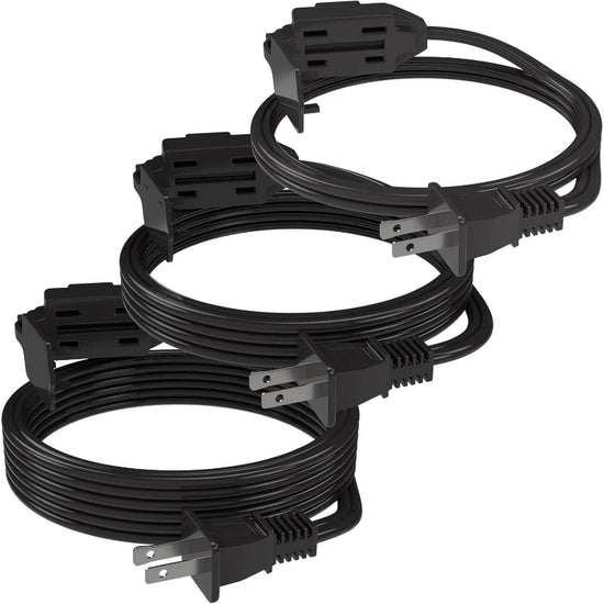 3-Pack Indoor Extension Cord (6FT/9FT/12FT), 16 Gauge