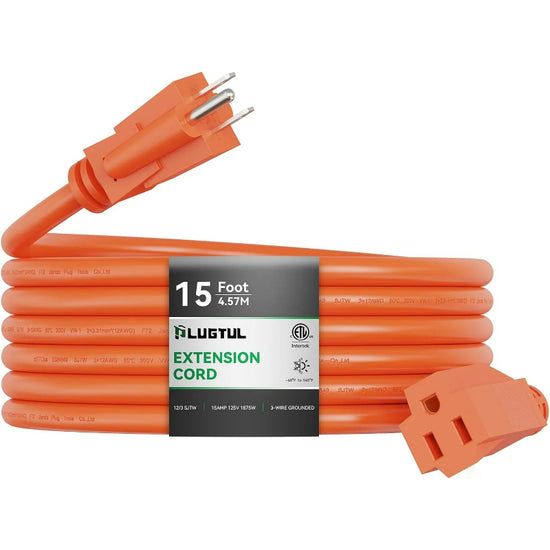 Outdoor Extension Cord, 12 Gauge, Orange