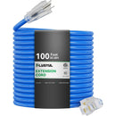 12AWG All-Weather Outdoor Extension Cord, Heavy Duty SJTW Waterproof Power Cable, ETL Listed, 125V 15A 3-Prong Grounded Extension Cord for Jobsite, Generator, Power Tools & Outdoor Use