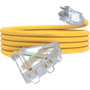 3 Outlets Outdoor Extension Cord with Lighted end, 12 Gauge