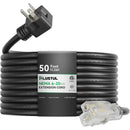 NEMA 6-20 Extension Cord with Lighted End, 12AWG 20 Amp 250V Heavy Duty Power Cord, SJTW ETL Listed, 6-20P to 6-15/20R Extension Cable for Power Tools, Generators, and Appliances