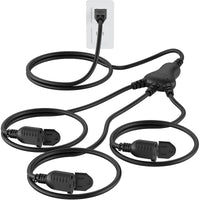 1 to 3 Splitter Outdoor Extension Cord, 16 Gauge