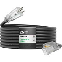 outdoor extension cord 12awg black waterproof