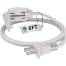 16AWG Indoor Extension Cord, 2-Prong Power Cord, ETL Listed, 125V 13A Extension Cable for Home, Office & Appliances