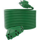 Cable de extensión para exteriores de 3 tomas, calibre 14 