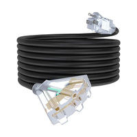 3 Outlets Outdoor Extension Cord with Lighted end, 12 Gauge