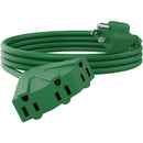Cable de extensión para exteriores de 3 tomas, calibre 14 