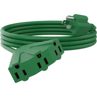 Cable de extensión para exteriores de 3 tomas, calibre 14 