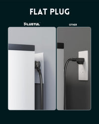 10 Outlets Power Strip With Surge Protector(2040J), 14 Gauge, Black