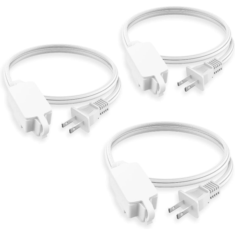 Lot de 3 rallonges électriques d'intérieur (3/6/10 pi), calibre 16 