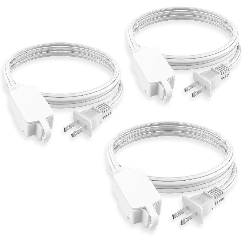 Lot de 3 rallonges électriques d'intérieur (3/6/10 pi), calibre 16 