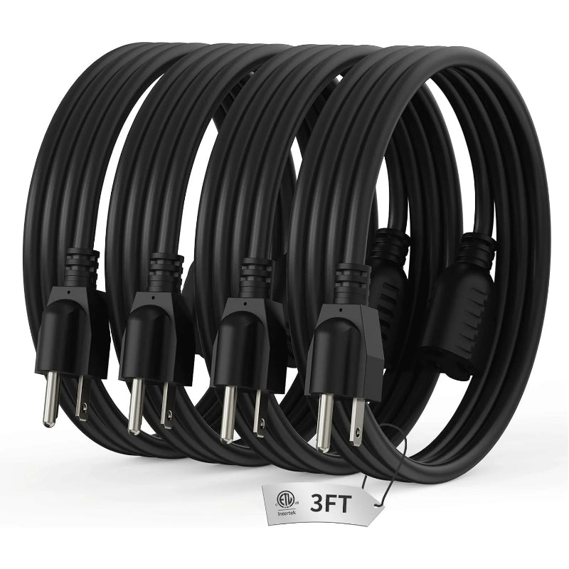 Rallonge de 90 cm (3 pi), paquet de 1/2/4 pièces, calibre 16 