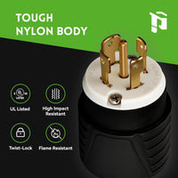 NEMA L21-30P Twist Lock Plug