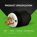 NEMA L21-30P Twist Lock Plug