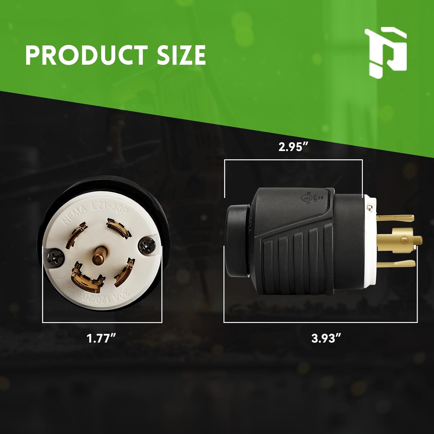 NEMA L21-30P Twist Lock Plug