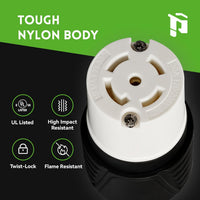 Conector de bloqueo por torsión NEMA L21-30C 