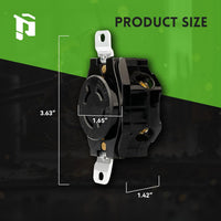 NEMA L15-20R Flush Mounting Locking Receptacle
