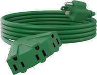 Cable de extensión para exteriores de 3 tomas, calibre 14 
