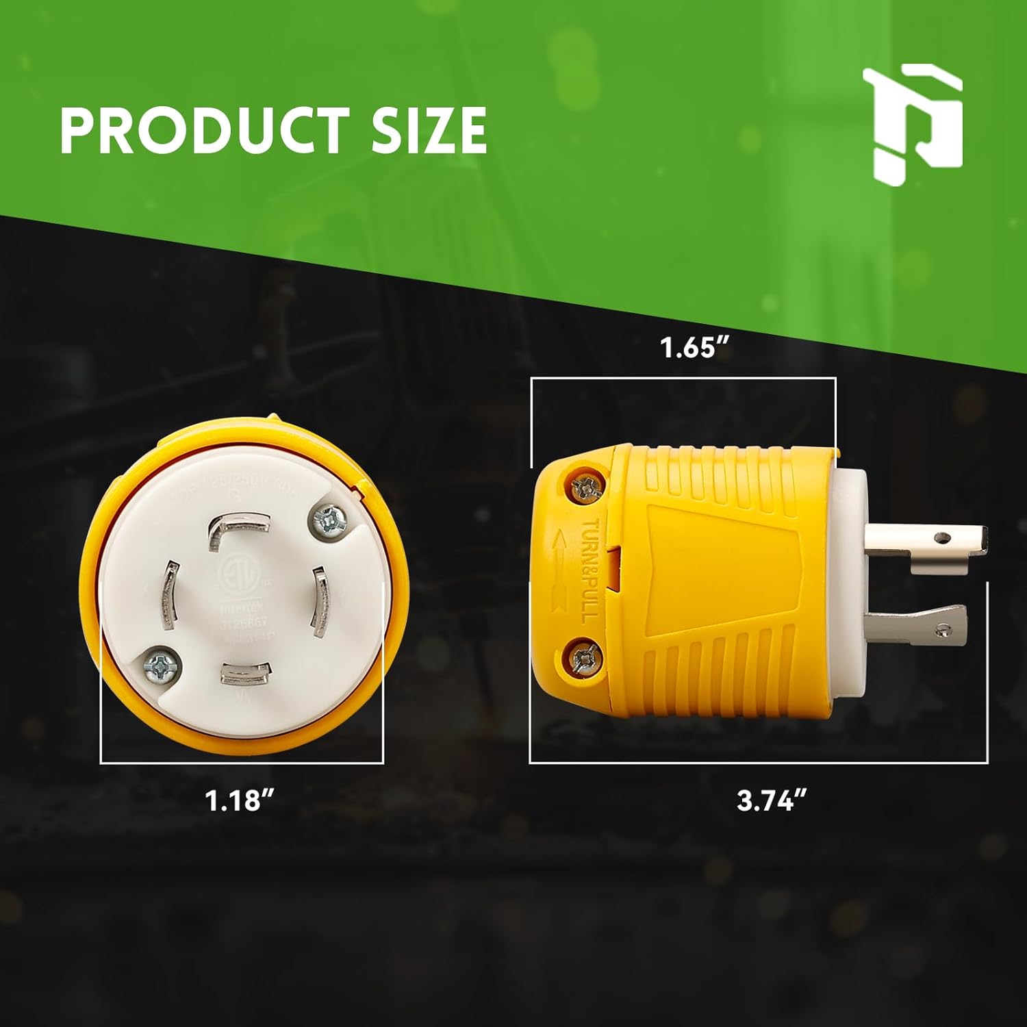 NEMA L14-30P Twist Lock Plug