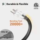 outdoor extension cord 12awg black waterproof