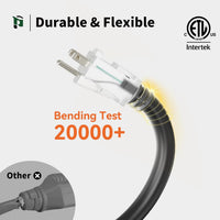 outdoor extension cord 12awg black waterproof