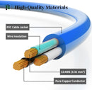 12AWG All-Weather Outdoor Extension Cord, Heavy Duty SJTW Waterproof Power Cable, ETL Listed, 125V 15A 3-Prong Grounded Extension Cord for Jobsite, Generator, Power Tools & Outdoor Use