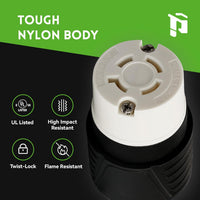 Connecteur à verrouillage par rotation NEMA L15-20C