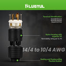 Tapón de bloqueo giratorio NEMA L16-20P 