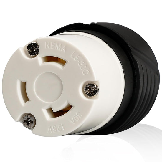 Connecteur à verrouillage par rotation NEMA L5-30C 
