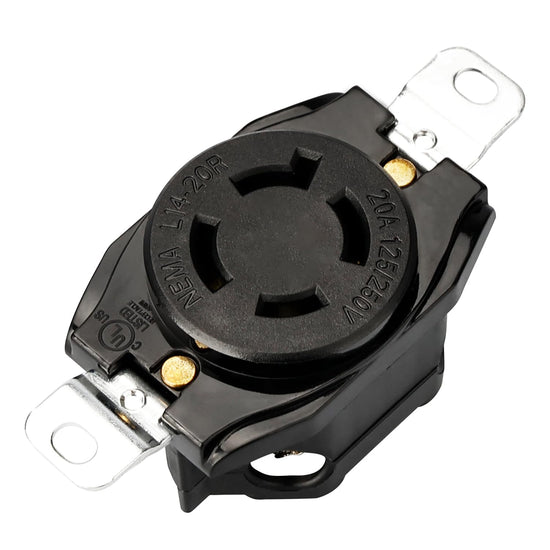 Prise encastrée verrouillable NEMA L14-20R 