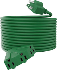 Cable de extensión para exteriores de 3 tomas, calibre 14 
