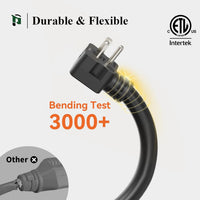 NEMA 6-20 Extension Cord with Lighted End, 12AWG 20 Amp 250V Heavy Duty Power Cord, SJTW ETL Listed, 6-20P to 6-15/20R Extension Cable for Power Tools, Generators, and Appliances