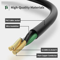 20Amp Extension Cord Extension With Lighted End, 12 Gauge