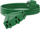 Cable de extensión para exteriores de 3 tomas, calibre 14 