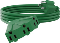 Cable de extensión para exteriores de 3 tomas, calibre 14 